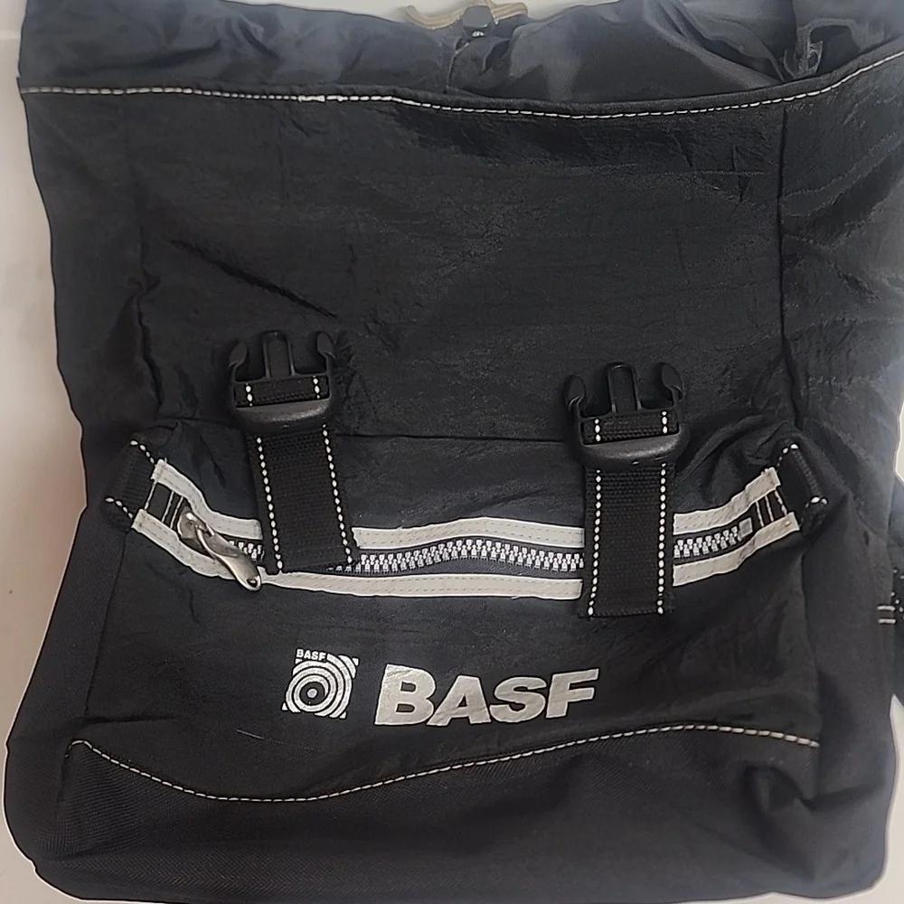 BASF Black Unisex Water-Resistant Quality Backpack